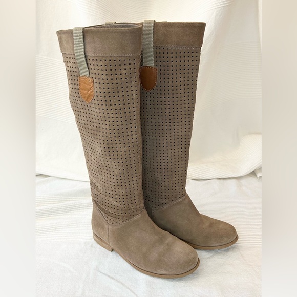 Suede Leather Riding Boots - Picture 6 of 15